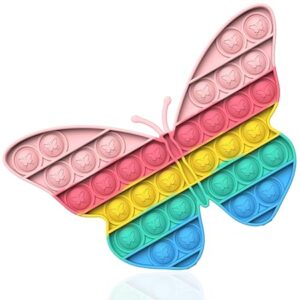 Poppit Pop Fidget It Toy Set - Bubble Popet Antistress Spielzeug | Figetttoys Autismus braucht druckentlastendes Spielzeug Liebe und Delfine(Schmetterling